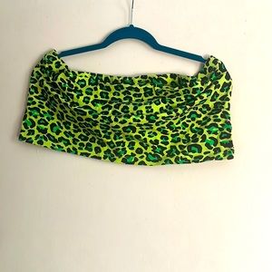 Neon leopard tube top